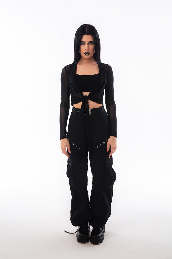 Кофта TIE с завязками black