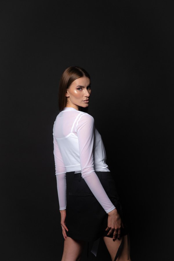 Кофта TIE с завязками white