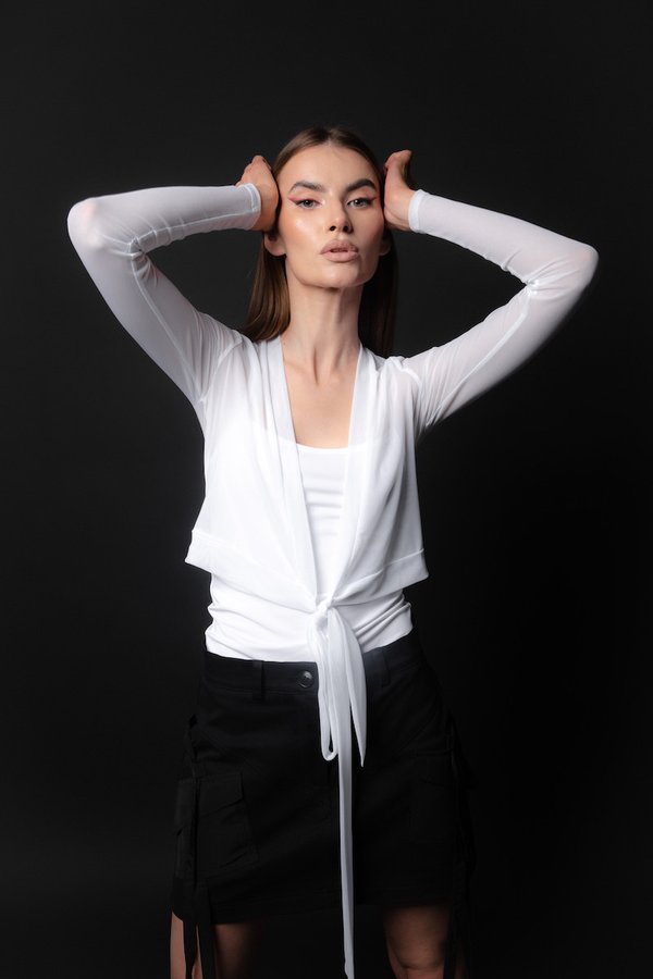 Кофта TIE с завязками white